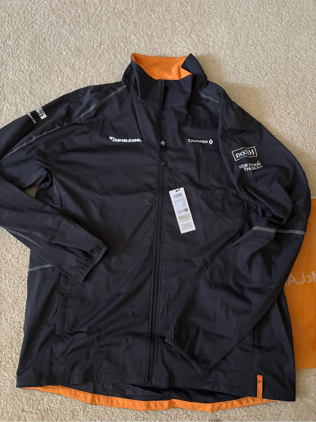 New Mclaren Official 2018 Team Soft Shell Jacket / Tm-W Tm2146 Racer Drive Fit L